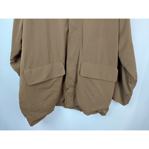 Vintage McKenzie Tribe Men's Cotton Wool Casual Overcoat Jacket Olive Green L - Picture 8 of 11